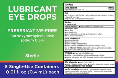 5 Ct Lubricant Eye Drops (Kc For Redicare Sdlp 5ct)